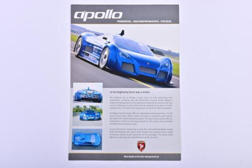 APOLLO: A rare 2005 Apollo Gumpert sales brochure