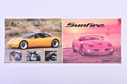 PONTIAC: Two Pontiac Sunfire Concept Car sales brochures