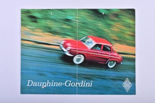 RENAULT: An original Renault 'Dauphine-Gordini' colour sales brochure