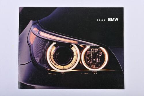 BMW: A 2004 BMW of North America Model Range colour sales brochure