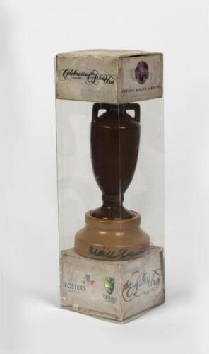 ASHES: A ceramic replica of the Ashes urn signed by Doug Walters and two others