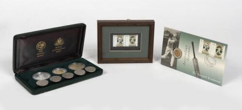 SIR DONALD BRADMAN: A collection of Donald Bradman commemorative coins