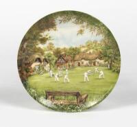 WEDGWOOD: A wedgwood limited edition plate "The Cricket Match", from the Village Green Series, editioned no. 2131B, 20.5cm diameter