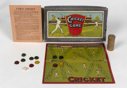 CRICKET GAMES: A vintage cricket board game "Cricket Game", in original box complete with instructions