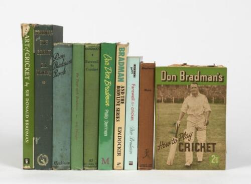 BOOKS: A collection of vintage books relating to Donald Bradman