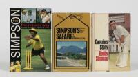BOBBY SIMPSON: Three volume relating to Bobby Simpson, captain of the Australian cricket team from 1963/64 until 1967/68, and again in 1977&ndash;77