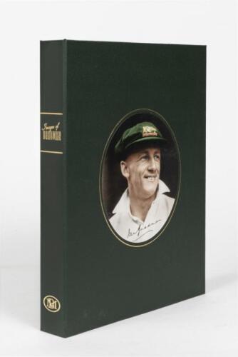 SIR DONALD BRADMAN: Images of Sir Donald Bradman, Rare and Famous Photographs of a Cricket Legend edited by Peter Allan and James Kemley, 1994, Number 894 of the deluxe edition of 974 copies signed by Sir Don Bradman. Folio, 304 pages with over 400 illust