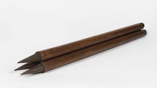 STUMPS: A set of vintage iron mounted stumps