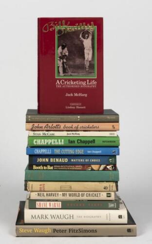 AUSTRALIAN CRICKETERS: A collection of books of autobiographies and biographies of Australian cricketers