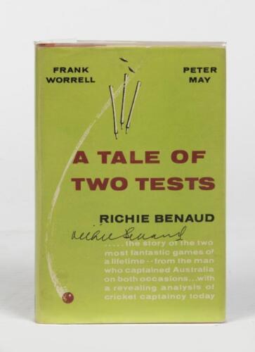 RICHIE BENAUD: A Tale of Two Tests - Richie Benaud, signed by Richie Benaud to cover