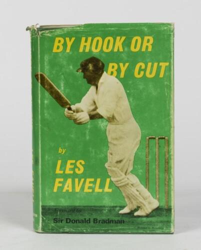 LES FAVELL: 'BY HOOK OR BY CUT' hardcover book by Les Favell, signed by Les Favell to inside cover
