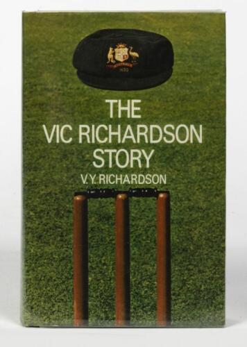 VIC RICHARDSON: 'THE VIC RICHARDSON STORY' by V.Y. Richardson, signed and dated by Vic Richardson in 1966