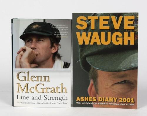 GLENN MCGRATH & STEVE WAUGH: 'LINE AND STRENGTH' by Glenn McGrath and 'ASHES DIARY' by Steve Waugh