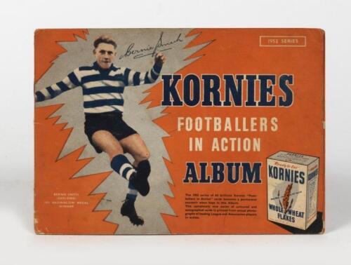 KORNIES TRADE CARDS: A complete collection of Kornies trade cards in 'Kornies Footballers in Action Album' 1951