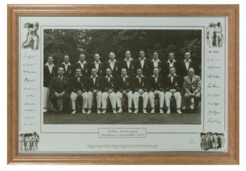 BRADMAN'S INVINCIBLES: A limited edition print "Golden Anniversary - Bradman's Invincibles - 1948"