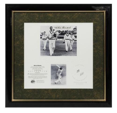 RICHIE BENAUD: A autographed photograph of Richie BENAUD at Lord's, from "The Great Captains" series
