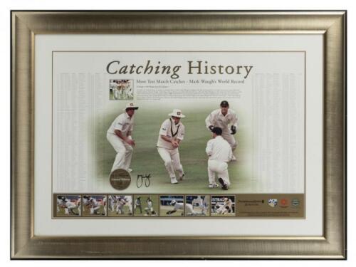 MARK WAUGH: A framed "Catching History" limited edition print signed by Mark Waugh