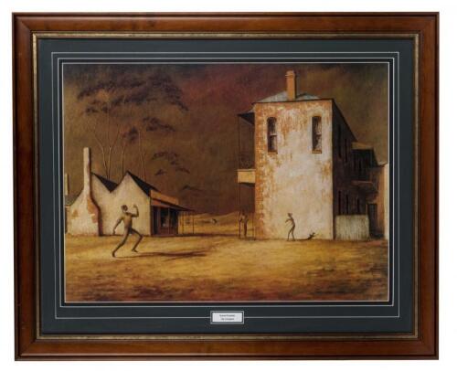 PRINTS: RUSSELL DRYSDALE (1912 - 1981), The Cricketers, colour reproduction print, 58 x 79cm,