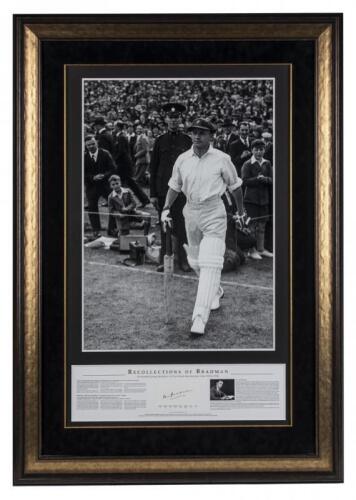 MEMORABILIA: "Recollections Of Bradman"