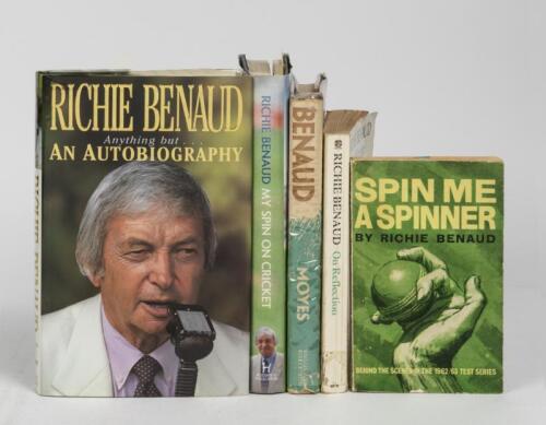 RICHIE BENAUD:Two autographed hardback autobiographies by Richie BENAUD