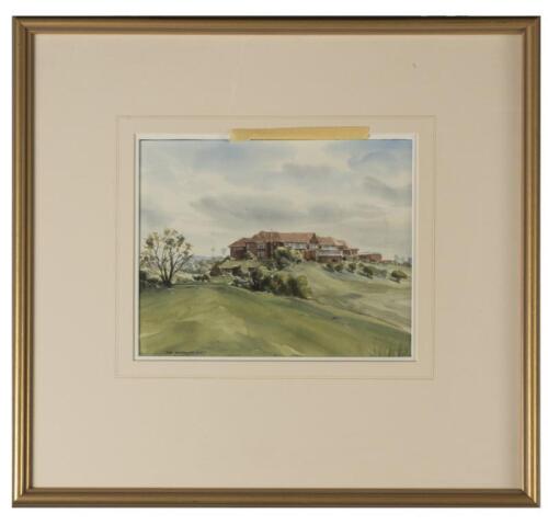 AUSTRALIAN GOLF CLUB: A watercolour of the Australian Golf Club , framed and glazed, 47 x 51cm overall