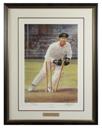 IAN HEALY: A limited edition print 'The Boy from Biloela' by d'Arcy Doyle, editioned 288 of 1500 signed in pencil lower left by Ian Healy and lower right by d'Arcy Doyle, framed and glazed, 91.5 x 71cm overall