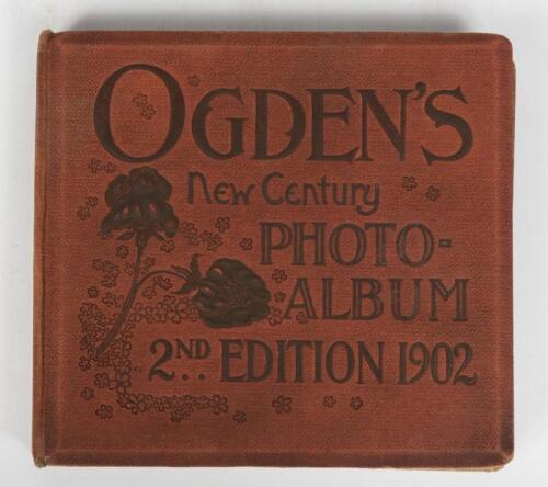 OGDEN'S CIGARETTE CARDS: A collection of approximately 93 mixed cigarette cards mainly featuring jockeys, horses and crests by Ogden's, Wills & Players cards in Ogden's New Century Photo Album, 2nd Edition 1902.