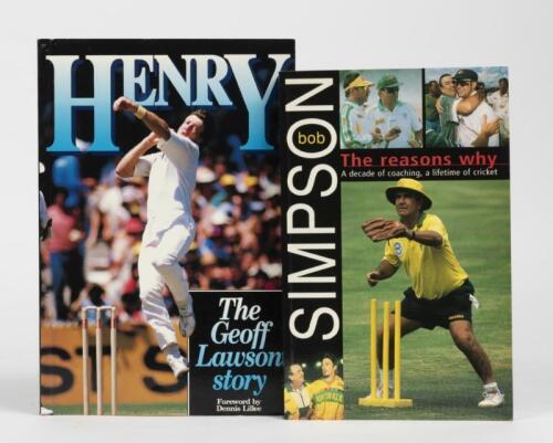 BOB SIMPSON: A personalised and autographed copy of 'THE REASONS WHY'