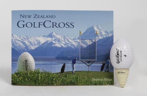 NEW ZEALAND GOLF CROSS: A New Zealand golf cross ball, tee and instructional booklet