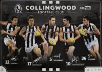 COLLINGWOOD: A Collingwood Football Club poster featuring Luke Ball, Dayne Beams, Nick Maxwell, Scott Pendlebury, Dane Swan , 48 x 68cm