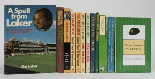CRICKET YARNS: A collection of storytelling books of cricket and cricketers, including 'WHY CRICKET MATTERS' by Bill Lawry with Jim Main, published 1999 by Information Australia, 388 pages