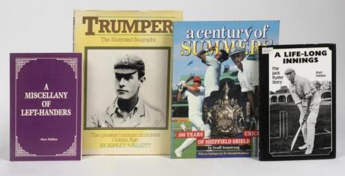 BATSMEN: A collection of books relating to Batsmen, including 'TRUMPER' by Ashley Mallett, published 1985 by The MacMillan Company of Australia Pty Ltd, 232 pages