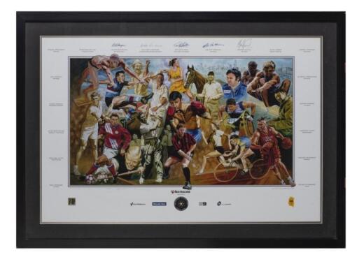 POSTERS: A framed poster "Melbourne's Greatest Ever Sports Stars"