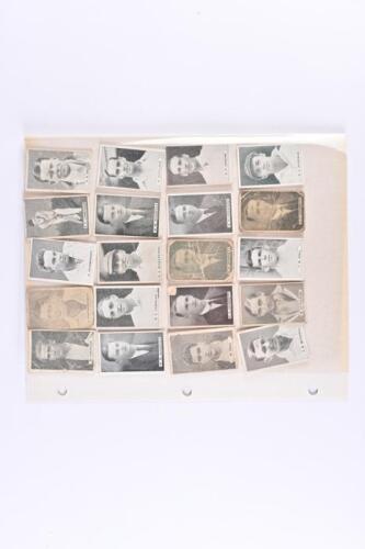 CHEWING GUM CARDS: An incomplete set of 1932/33 Sweetacres Champion "Test Match Record" chewing gum cards