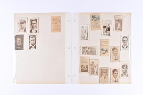 ALLENS STEAM ROLLERS CARDS: A collection of eighteen circa 1932 Allens Steam Rollers cricket cards