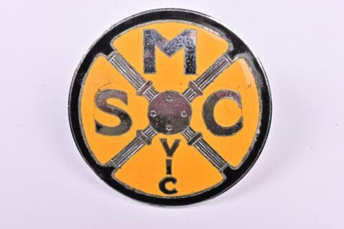 BADGE: A rare enamel "S.M.C. VIC" badge by Pitcher Melb