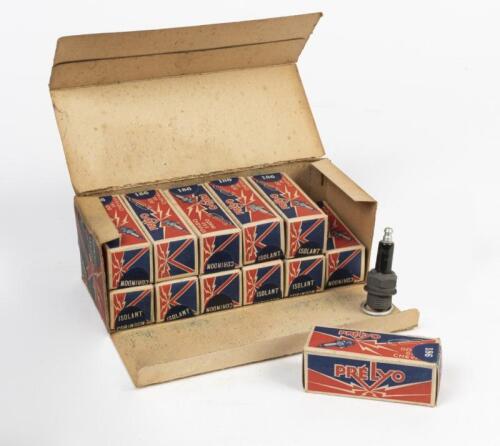 SPARK PLUGS: Twelve circa 1930s NOS Prelyo (France) spark plugs Type 186
