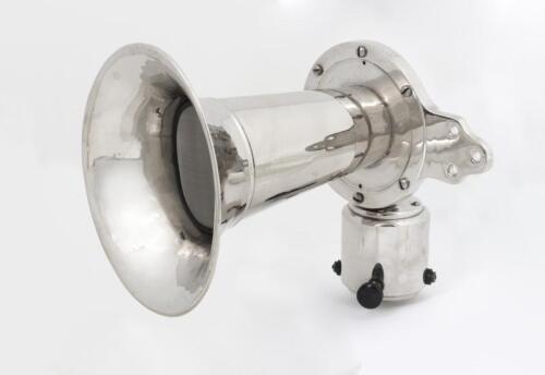 HORN: A large Klaxon (American) (No. 97608) nickel plate 12V electric horn