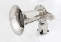 HORN: A large Klaxon (American) (No. 97608) nickel plate 12V electric horn
