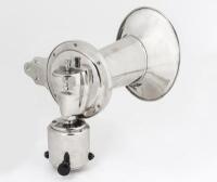 HORN: A large Klaxon (American) (No. 97608) nickel plate 12V electric horn - 2