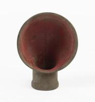 AIR SCOOP: An Edwardian era brass scuttle air scoop