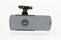 SMITHS: A rare circa 1940s/1950s Smiths combined rear vision mirror and clock