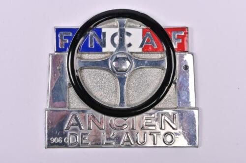 F.N.C.A.F: A Federation Nationale des Clubs Automobiles de France - 'ANCIEN DE L'AUTO' member&rsquo;s badge. Membership Number '906 C'