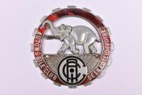 BADGE: A rare circa 1940s/1950s "Automobile-Club De La C&ocirc;te D' Ivoire" enamel badge by Drago