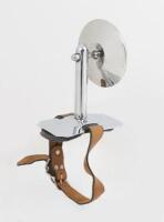 MIRROR: A spare wheel mount rear view mirror with leather strap - 2