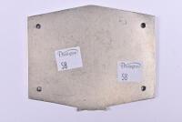 BADGE: A heavy plaque commemorating the RAC West Holland Tulpenrallye 1955, with enamel flower - 2
