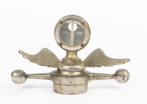 MASCOT: An 'Ideal' temperature gauge fitted on a winged base and dog bone radiator cap