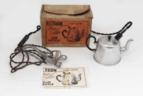 KETTLE: A fun English 'Eltron' 12 volt car kettle, in original box with instructions