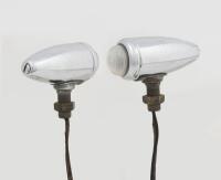 LAMPS: A pair of side lamps, likely British, - 2
