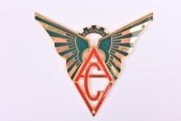 A.C.VOSGIEN: A brass 'A.C.VOSGIEN' car club badge by Drago, Paris